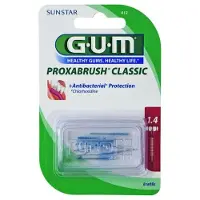 Sunstar Gum Spazzolino cilindrico di ricambio Proxabrush con clorexidina 6 unità — Spazzolino interdentale