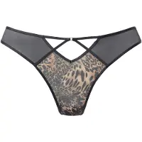 LASCANA Tanga castanho / cappuccino / preto