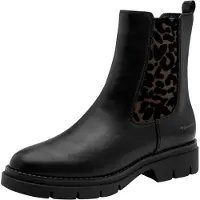 Tamaris Botas chelsea castanho escuro / preto