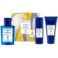 Acqua di Parma Definir : Blu Mediterraneo Orange of Capri Eau De Toilette Unisex 75 ml + Loção Corporal 50 ml + Gel de Banho de Limpeza Para Todos os T
