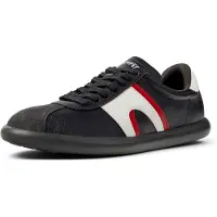Camper para mulher. K201608-022 Sapatilhas de pele Pelotas Soller preto (38), Couro, Plano, Nenhum, Casual