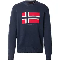 Napapijri Pullover 'Mura' bege claro / marinho / vermelho