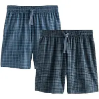 Next Calças de pijama navy / genciana / azul céu / branco