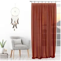 Soleil D Ocre Cortinas SPIRIT - Laranja - 135x250 cm