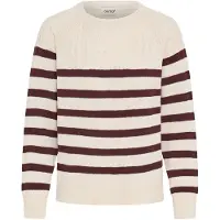 Oxmo Pullover 'Sanva' bege / castanho