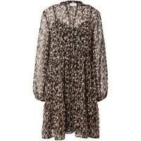 Vila Vestidos camiseiros 'VIFALIA' castanho / cappuccino / preto