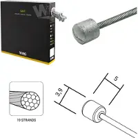 Wag Cabo De Câmbio Campagnolo 1.1 X 1950 Mm