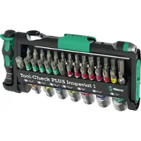 Wera Tool-Check Plus 1 Imperial 5049060001 conjunto de brocas e soquetes