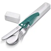 Victorinox Swiss Classic Picnic Set 6.7194.3FC1 Green, conjunto de talheres de 3 peças