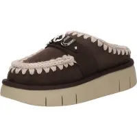 Mou para mulher. MU.FW531001A Socas de couro Bounce castanhas (36), Marrom, Plano, Nenhum, Casual