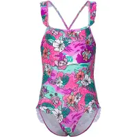 Speedo Maiô Learn To Swim Printed Frill Thinstrap