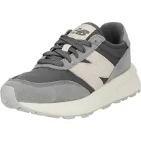 New Balance para homem. U370V1 Sapatilhas de pele 370 cinzento (40), Plano, Camurça, Cordão, Casual, Cinza