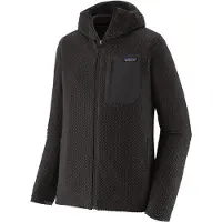 Patagonia - Polares - M's R1 Air Full-Zip Hoody Black para Homem - Tamanho XS - Preto