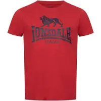 Lonsdale Camisa marinho / vermelho