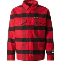 Columbia - Casacos - High Cascades Shirt Jacket Red Dahlia Tims Buffalo Plaid para Homem - Tamanho S - Vermelho