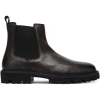 BOSS para homem. 50552573 Botins de Pele Julyo Cheb castanho (40), Couro, Marrom, Plano, Nenhum, Casual