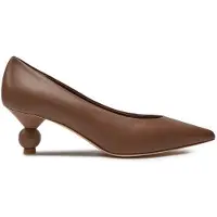 Weekend Max Mara para mulher. 2625526014600 Sapatos de couro castanho Renza (41), Marrom, 5 a 8cm, Nenhum, Casual, Sapatos de Festa, Clássic