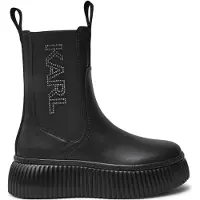 Karl Lagerfeld Botas chelsea 'KREEPER LO' cinzento-prateado / preto