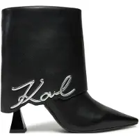 Karl Lagerfeld Botim 'Debut II' preto / prata