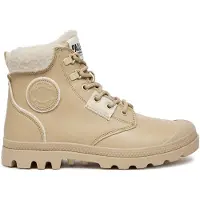 Palladium Botim com fivela 'PAMPA' estuque / bege escuro / preto