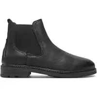 Pepe Jeans para homem. PMS50244 Botins em pele do Leeds City preto (46), Couro, Plano, Nenhum, Casual