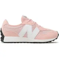 New Balance unisex para criança. GS327V1 Sapatos 327 cor-de-rosa (38.5), Plano, Cordão, Casual, moda infantil