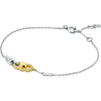 Michael Kors Bracciale Bicolore Astor Link Con Zirconi — Bracciale