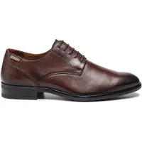 Pikolinos para homem. M7J-4187 Vagabundos de couro castanho Bristol (43), Marrom, Plano, Cordão, Casual