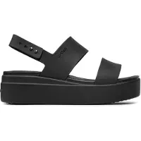 Crocs Sandálias rasas BROOKLYN LOW WEDGE W mulheres - Preto - 39 / 40