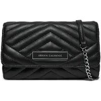 Armani Exchange para mulher. 9484814R74200020 Bolsa de bolso preta (OSFA), Preto, Casual, Sapatos de Festa, Poliéster