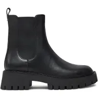 Michael Kors para mulher. 40F4ASFE6L Botins de Couro Asher preto (37), 3 a 5cm, Nenhum, Casual