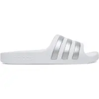 Adidas Sapato de praia/banho 'Adilette Aqua' prata / branco