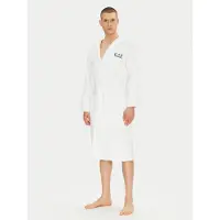 EA7 para homem. 7M000441_AF14014 Roupão de banho em tecido turco de algodão branco (L), Homewear