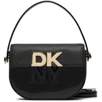 DKNY Mala de ombro 'Echo' ouro / preto