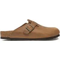 Birkenstock Sapato aberto 'Boston Leoi' conhaque