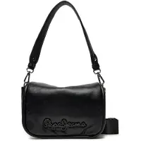 Pepe Jeans para mulher. PL031571 Bolsa de ombro Geena Softy preta (OSFA), Preto, Casual, Poliuretano