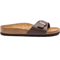 Birkenstock - Sandálias e chinelos mulher - Madrid Birko-Flor Narrow Dark Brown para Mulher - Tamanho 40 - Castanho