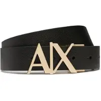 Armani Exchange para homem. 951017CC50571820 Cinto de couro preto, azul-marinho (36), Casual, Clássico, Pele