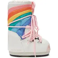 Moon Boot para menina. 80D3400270 Botas Unicórnio Icon branco (31/34), Plano, Cordão, Casual, moda infantil