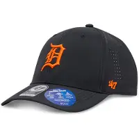 47 Brand Boné 'Gorra negra detroit tigers brrr tech mvp cap' preto