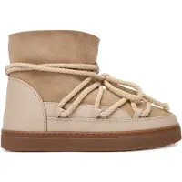 INUIKII para mulher. 1001.003.0122 Botas de Pele Classic beige (39), Couro, Bege, Plano, Cordão, Casual