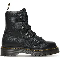 Dr. Martens Botas com atacadores '1460 Bex' preto