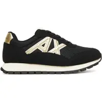 Armani Exchange Sapatilhas baixas ouro / preto / branco