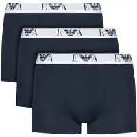 Emporio Armani para homem. EM000259_AF14131 Set 3 Bóxers Logo EA marinho (XL), Homewear, Algodão