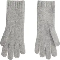 Ralph Lauren para mulher. 455981440004 Luvas de lã e caxemira cinza (OSFA), Casual, Casimira