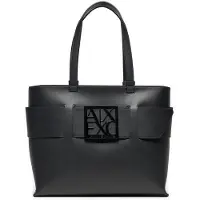 Armani Exchange para mulher. 9491380A87400020 Saco de compras preto (OSFA), Casual, Poliuretano