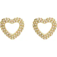 GUESS Gold-plated heart Orecchini with crystals Beloved JUBE05028JWYGT/U
