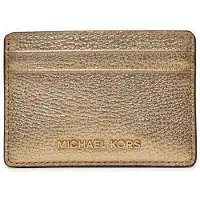 Michael Kors para mulher. 32H9TJ6D1L Porta-cartões dourado Jet Set (OSFA), Ouro, Casual, Pele