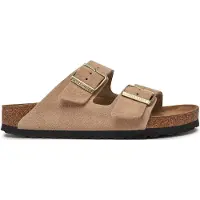 Birkenstock para mulher. 1029260 Sandálias de Couro Arizona Leve (Ajuste Estreito) bege (36), Plano, Nenhum, Casual