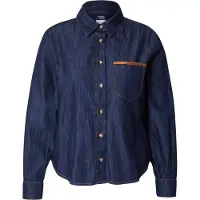 Marina Rinaldi Blusa 'FANFARA' azul noturno / conhaque